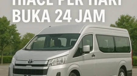 Harga sewa Hiace per hari 24 jam